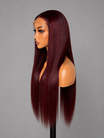 BLUNT — Blunt Cut Bone Straight Closure Wig