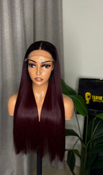 BLUNT — Blunt Cut Bone Straight Closure Wig
