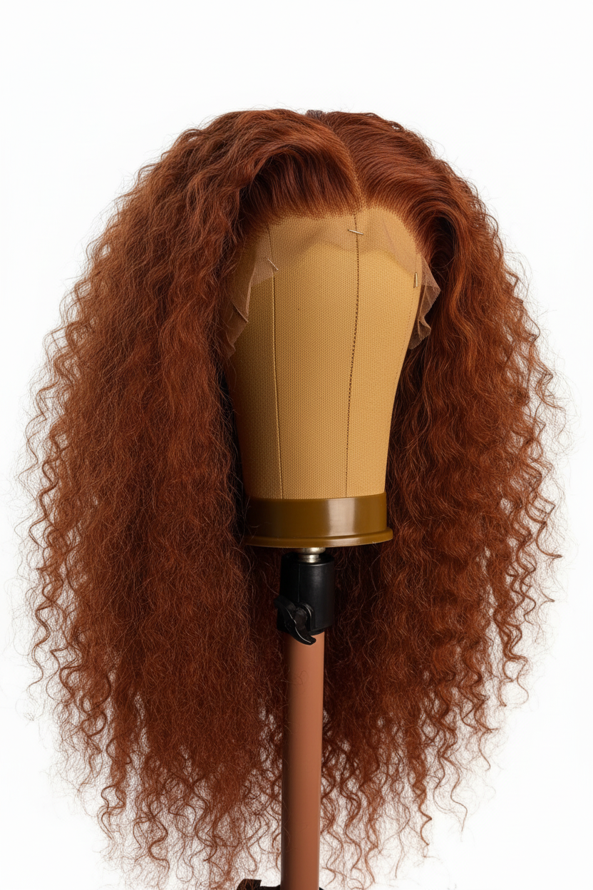 Ginger Curly Lace Front Wig 5