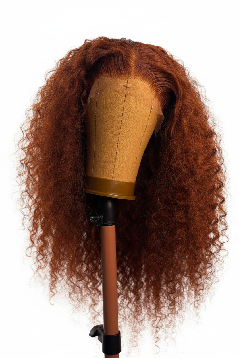 Ginger Curly Lace Front Wig 6