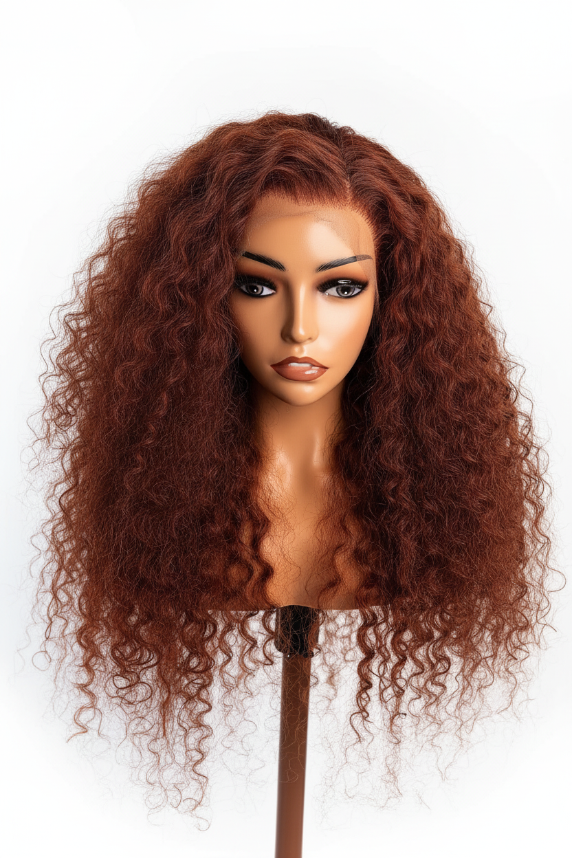 Ginger Curly Lace Front Wig 7