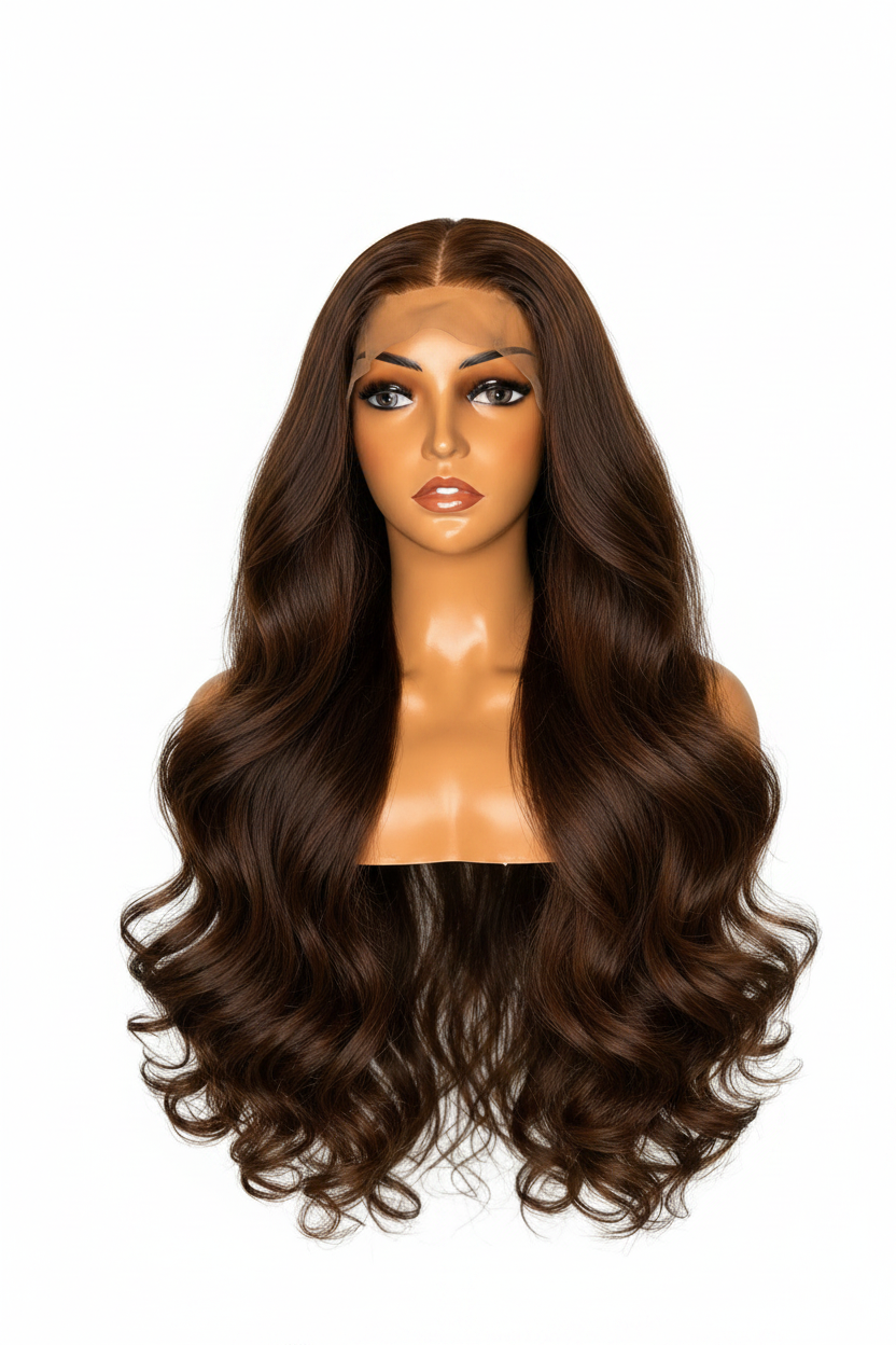 CO CO Body Wave Closure Wig – Front View