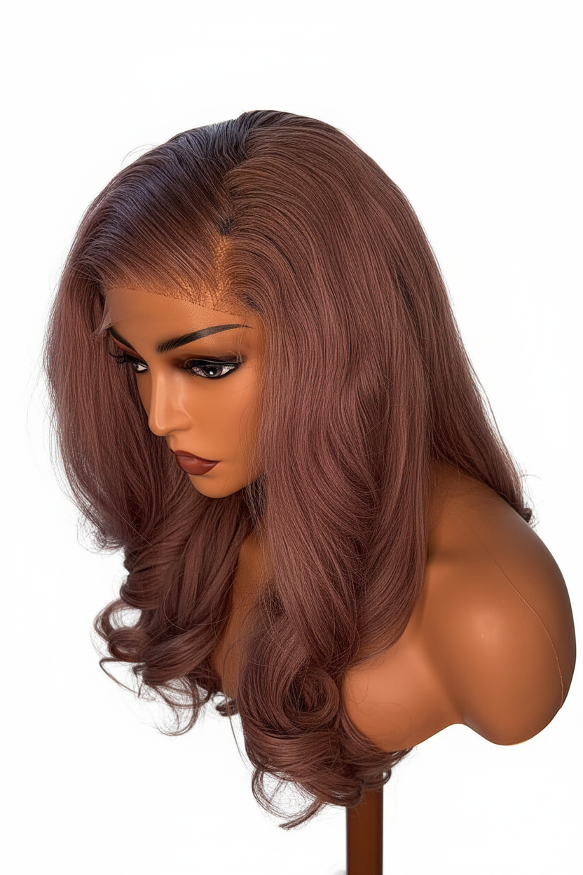 PURPLE BLUSH Bounce Curls Wig – Close Up