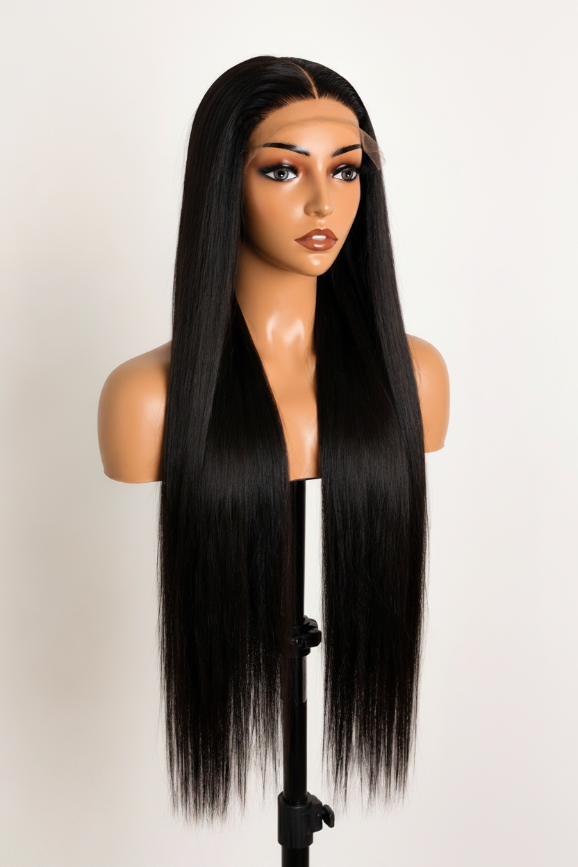 DAWN Bone Straight Wig – Lace Closure View