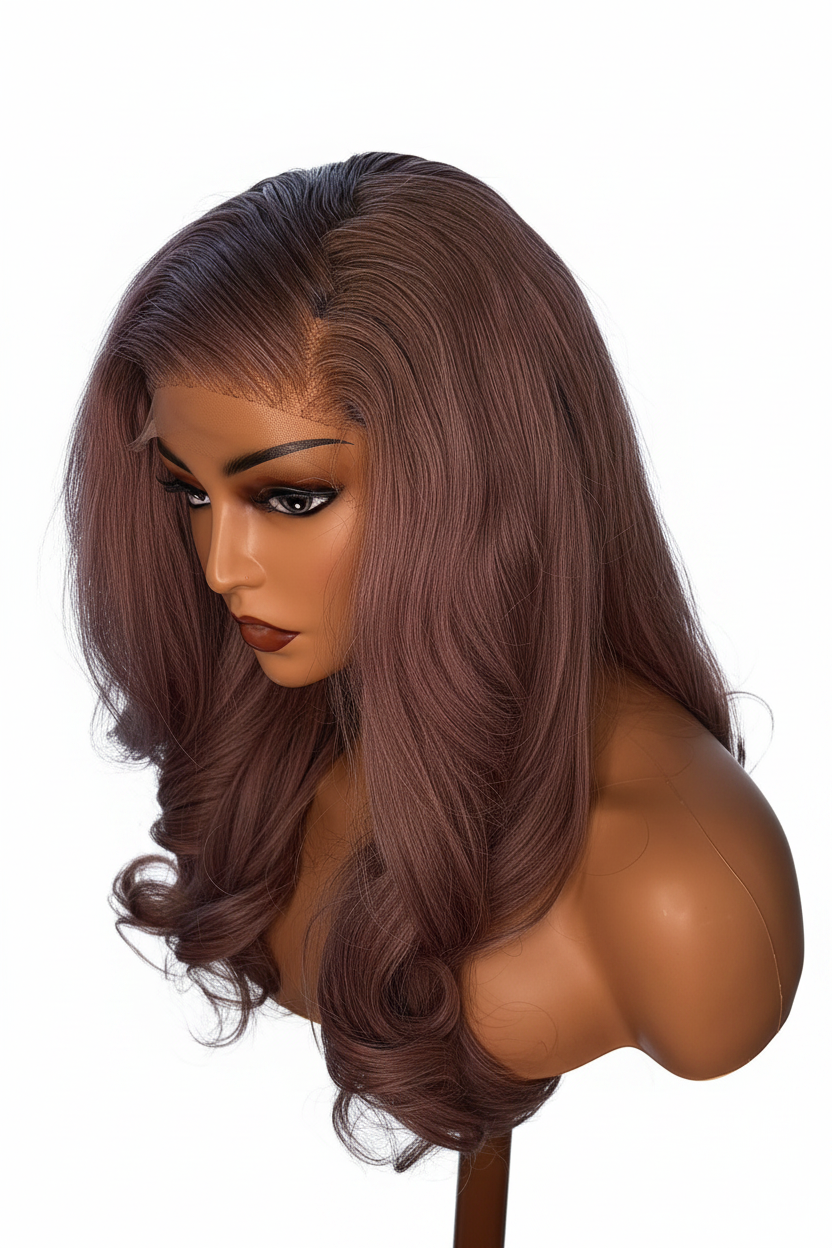 PURPLE BLUSH Bounce Curls Wig – Three Quarter