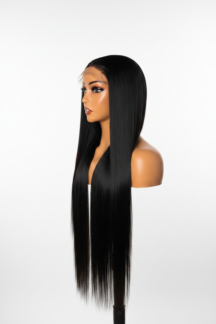 DAWN Bone Straight Wig – Side Profile