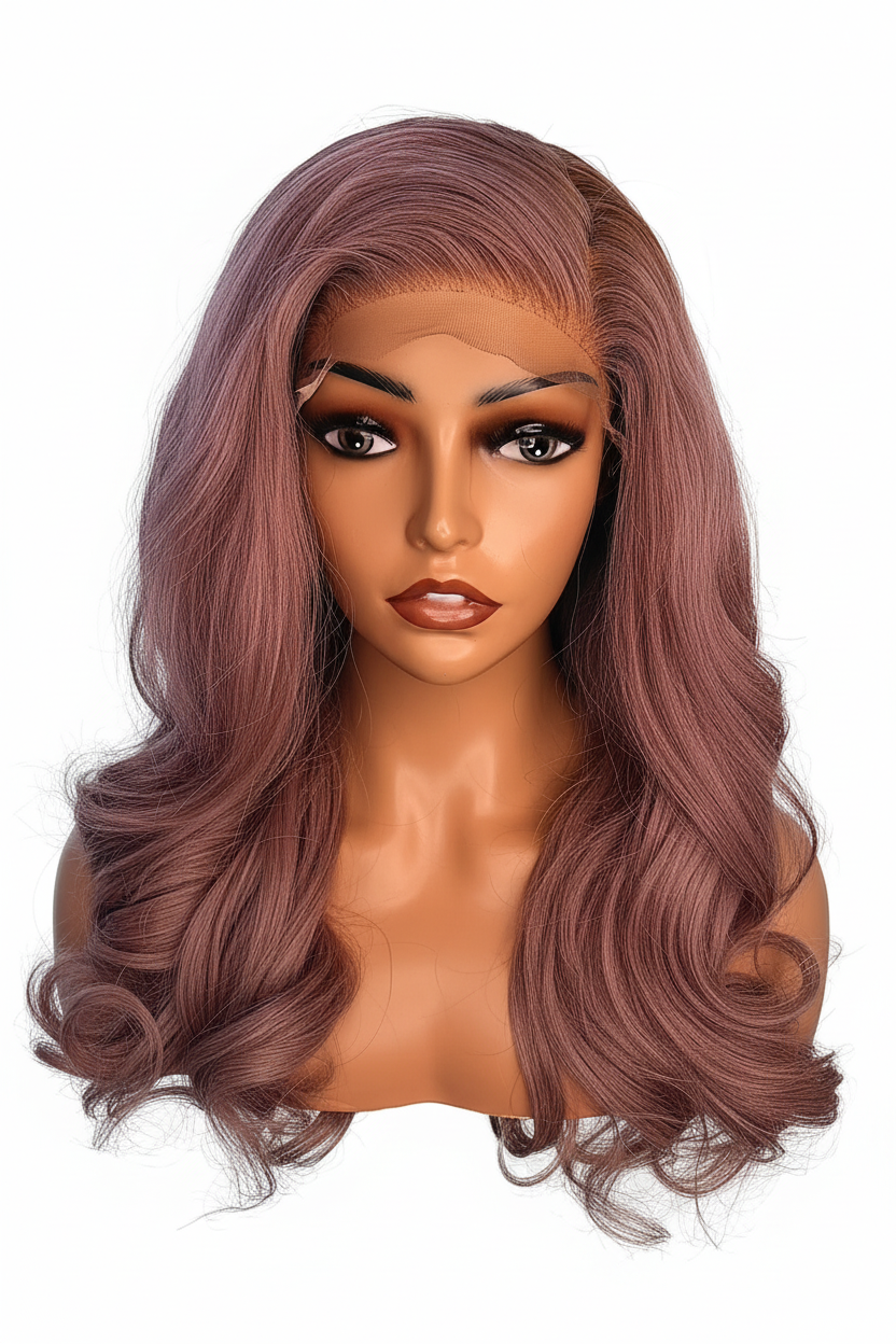 PURPLE BLUSH Bounce Curls Wig – Full Volume